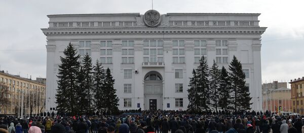Митинг у администрации Кемерово - Sputnik Литва