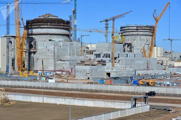 Строительство Белорусской АЭС в Островце - Sputnik Литва