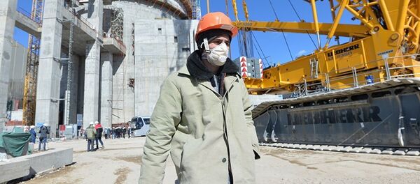 Строительство Белорусской АЭС в Островце, архивное фото - Sputnik Литва