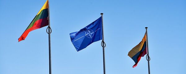 В связи с 14-й годовщиной членства Литвы в НАТО на площади Лукишкес подняли флаги Литвы и НАТО В связи с 14-й годовщиной членства Литвы в НАТО на площади Лукишкес подняли флаги Литвы и НАТО - Sputnik Lietuva