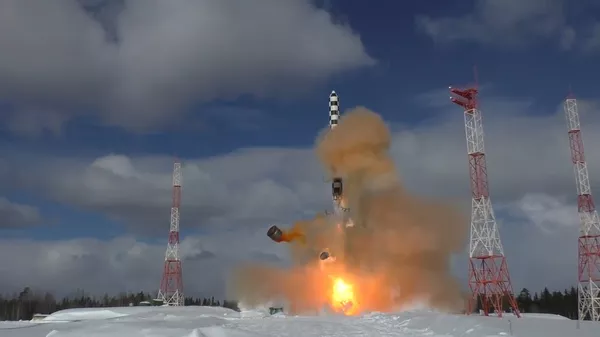Минобороны опубликовало видео испытания ракеты Сармат Минобороны опубликовало видео испытания ракеты Сармат