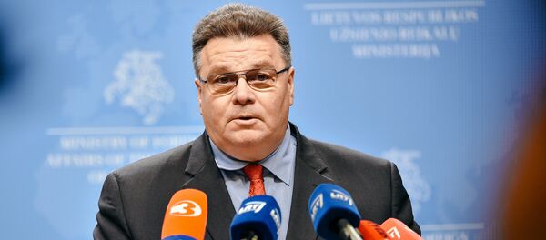 Министр иностранных дел Литвы Линас Линкявичюс, архивное фото - Sputnik Литва