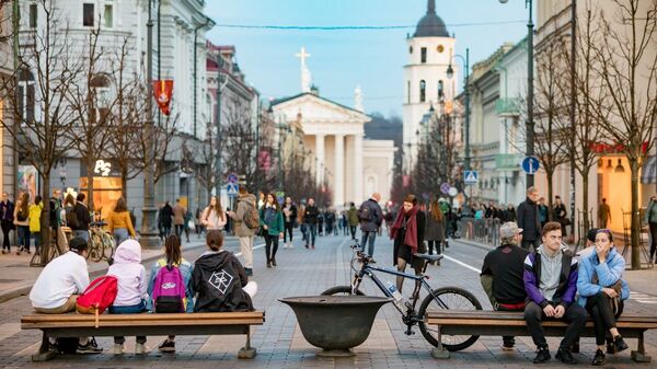 Вильнюс, вид Старого города, архивное фото - Sputnik Литва