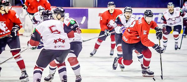 Матч Литва - Латвия по хоккею на льду контрольный матч перед чемпионатом мира - Sputnik Литва