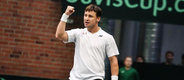 Ричардас Беранкис на Кубке Дэвиса во 2-й Евро-Африканской группе - Sputnik Литва