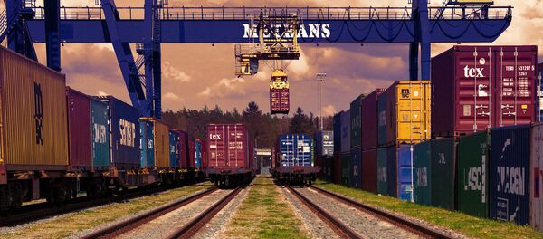 Контейнерные перевозки, архивное фото - Sputnik Литва