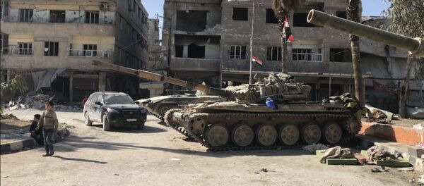 Освобожденный населенный пункт Кафр-Батна в Восточной Гуте - Sputnik Литва