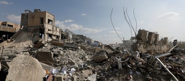 Последствия ракетного удара по Сирии, 14 апреля 2018 года - Sputnik Литва