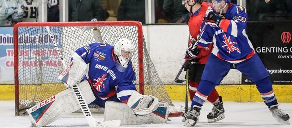 Хоккейный матч Литва - Британия, 15 апреля 2018 года - Sputnik Литва