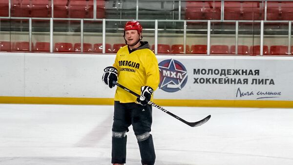 Литовский хоккеист, защитник сборной Литвы Дарюс Каспарайтис - Sputnik Литва