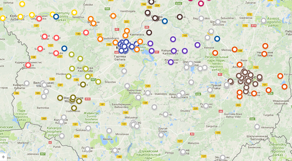 Vaikų dienos centrų žemėlapis Vaikų dienos centrų žemėlapis - Sputnik Lietuva