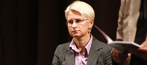 Лидер политической партии Путь мужества Неринга Венцкене - Sputnik Литва