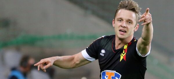 Футболист Ягеллонии Арвидас Новиковас, 21 апреля 2018 года Футболист Ягеллонии Арвидас Новиковас, 21 апреля 2018 года - Sputnik Литва