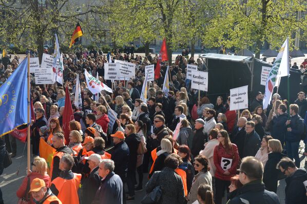 Митинг медиков в Вильнюсе, 26 апреля 2018 года - Sputnik Литва