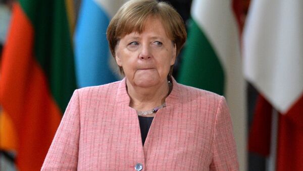 Канцлер Германии Ангела Меркель на саммите ЕС в Брюсселе. - Sputnik Lietuva