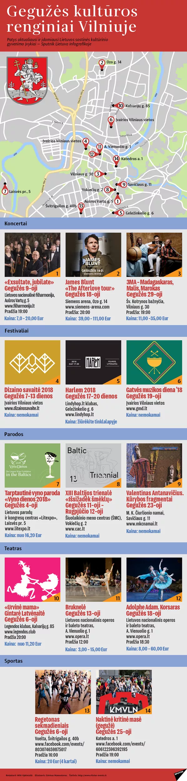 Gegužės kultūros renginiai Vilniuje Gegužės kultūros renginiai Vilniuje - Sputnik Lietuva