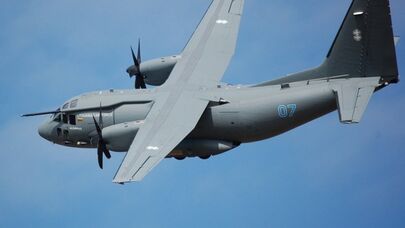 Lietuvos karinis orlaivis "Spartan" C-27J  