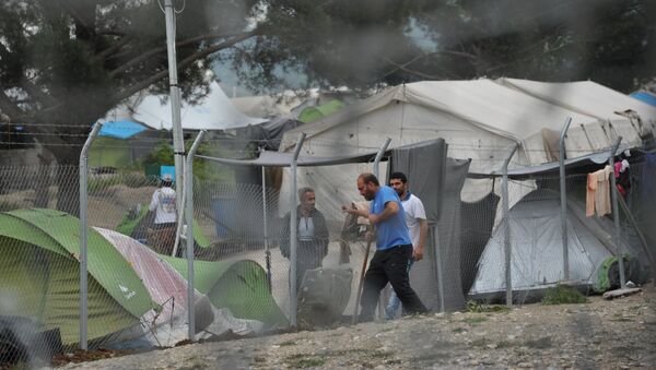 Лагеря беженцев Виноюг и Идомени на македоно-греческой границе - Sputnik Литва