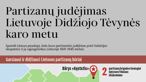 Partizanų judėjimas Lietuvoje Didžiojo Tėvynės karo metu - Sputnik Lietuva