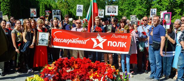 Бессмертный полк в Литве, 9 Мая 2018 года Бессмертный полк в Литве, 9 Мая 2018 года - Sputnik Литва
