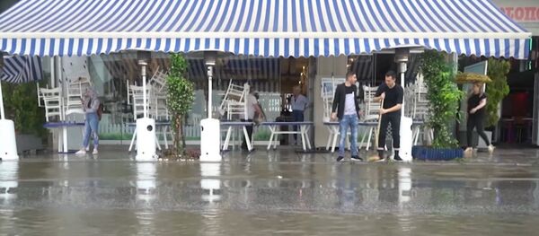 Мощное наводнение в Салониках Мощное наводнение в Салониках - Sputnik Lietuva