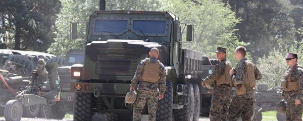 Участники военных учений Огненный гром – 2018 Участники военных учений Огненный гром – 2018 - Sputnik Литва