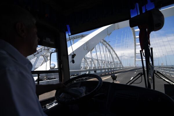 Открытие автомобильной части Крымского моста - Sputnik Литва