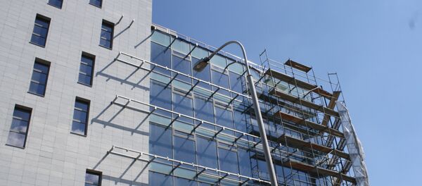 Стройка Дома Москвы в Вильнюсе Стройка Дома Москвы в Вильнюсе - Sputnik Литва