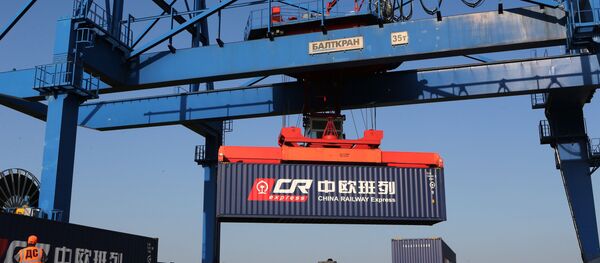 Первый комбинированный контейнерный поезд проехал транзитом через Калининградскую область из Европы в Китай - Sputnik Lietuva