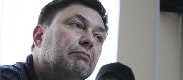 Кирилл Вышинский в суде, 17 мая 2018 года Кирилл Вышинский в суде, 17 мая 2018 года - Sputnik Литва