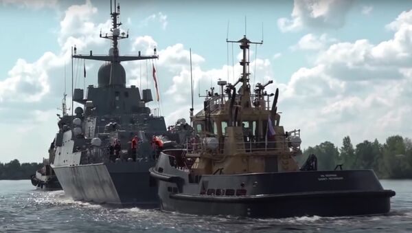 Минобороны РФ показало испытания ракетного корабля Ураган - Sputnik Литва
