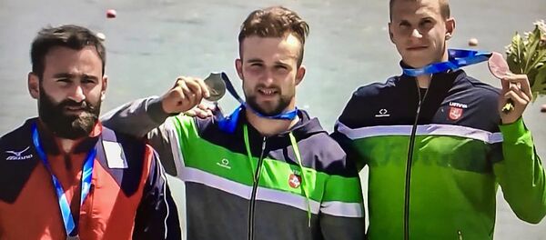 Вадим Коробов стал победителем этапа Кубка мира в Сегеде (Венгрия) на дистанции 200 метров в каноэ одиночке - Sputnik Литва