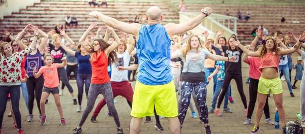 Zumba treniruotė Zumba treniruotė - Sputnik Lietuva
