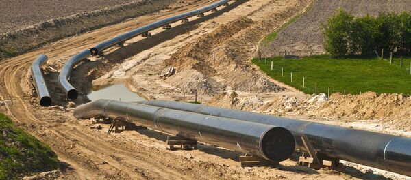 Строительство газопровода, архивное фото Строительство газопровода, архивное фото - Sputnik Литва