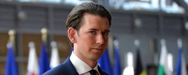 Федеральный канцлер Австрии Себастьян Курц на саммите ЕС в Брюсселе - Sputnik Литва