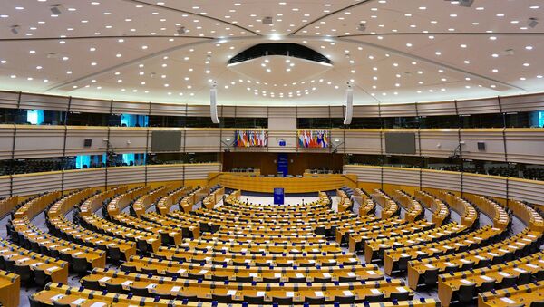 Парламентский зал ЕС в Брюсселе - Sputnik Lietuva