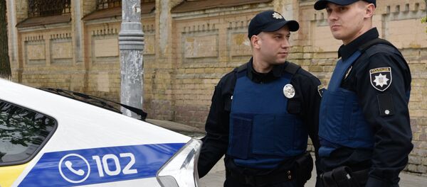 Сотрудники Украинской полиции в Киеве. Сотрудники Украинской полиции в Киеве. - Sputnik Lietuva