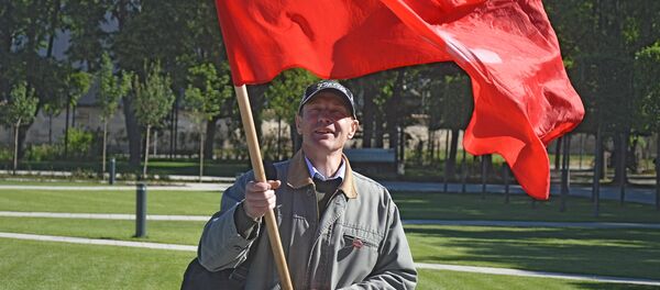 Митинг “Социалистического народного фронта” Литвы возле здания Апелляционного суда Митинг “Социалистического народного фронта” Литвы возле здания Апелляционного суда - Sputnik Lietuva