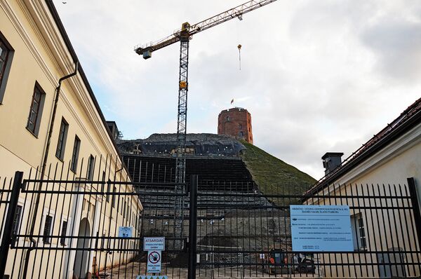 Восстановительные работы на горе Гедиминаса - Sputnik Литва