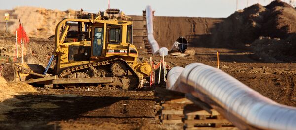 Строительство газопровода, архивное фото - Sputnik Литва