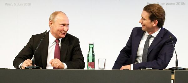 Рабочий визит президента РФ В. Путина в Австрию - Sputnik Литва