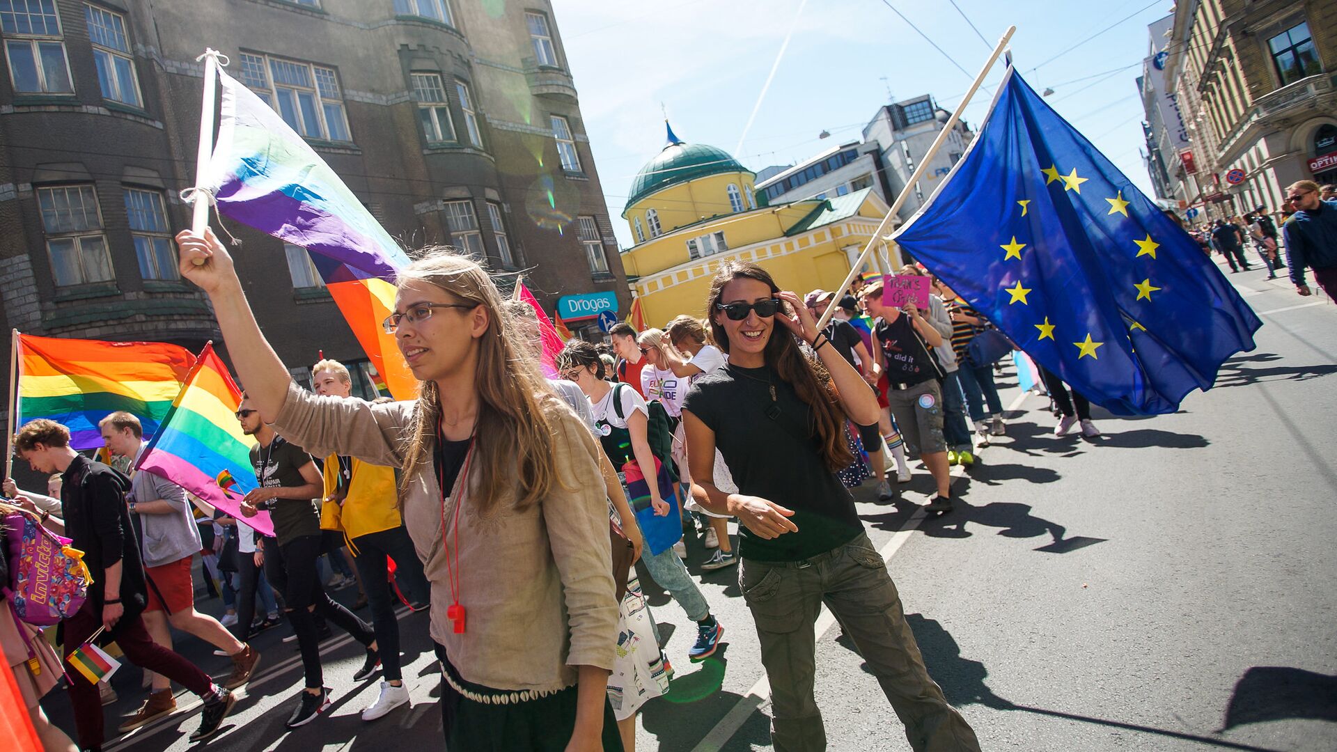 Seksualinių mažumų procesija Baltijos Praids 2018 - Sputnik Lietuva, 1920, 15.07.2021