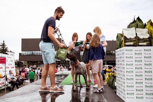 Šunų šuolių į vandenį turnyras Šlapia uodega - Sputnik Lietuva