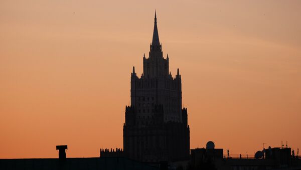 Высотное здание Министерства иностранных дел РФ, архивное фото - Sputnik Lietuva