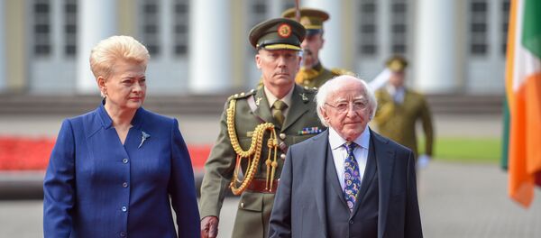 Даля Грибаускайте и президент Ирландии Майкл Хиггинс Даля Грибаускайте и президент Ирландии Майкл Хиггинс - Sputnik Lietuva