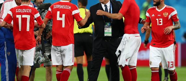 Футбол. ЧМ-2018. Матч Россия - Египет - Sputnik Литва