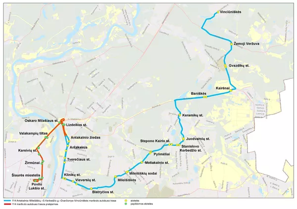 114-ojo autobusų maršruto pakeitimai 114-ojo autobusų maršruto pakeitimai - Sputnik Lietuva