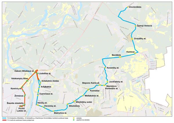 114-ojo autobusų maršruto pakeitimai 114-ojo autobusų maršruto pakeitimai - Sputnik Lietuva