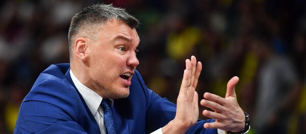 Тренер каунасской баскетбольной команды Шарунас Ясикевичюс - Sputnik Литва