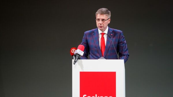 Нил Ушаков на съезде партии Согласие - Sputnik Lietuva